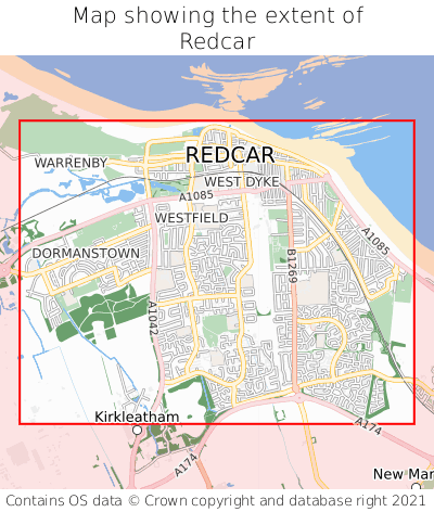 Street Map Of Redcar Where Is Redcar? Redcar On A Map