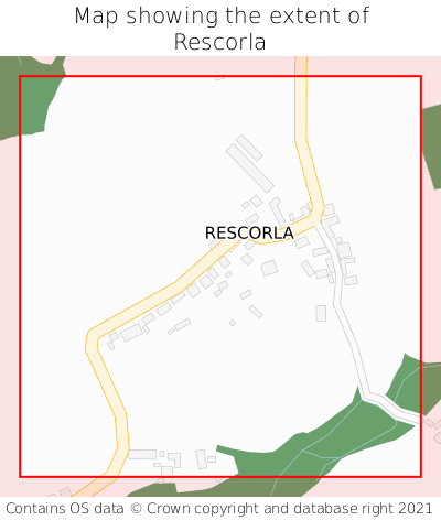 Map showing extent of Rescorla as bounding box