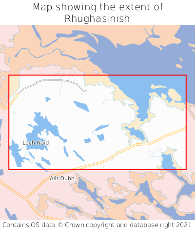 Map showing extent of Rhughasinish as bounding box