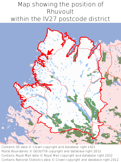 Map showing location of Rhuvoult within IV27