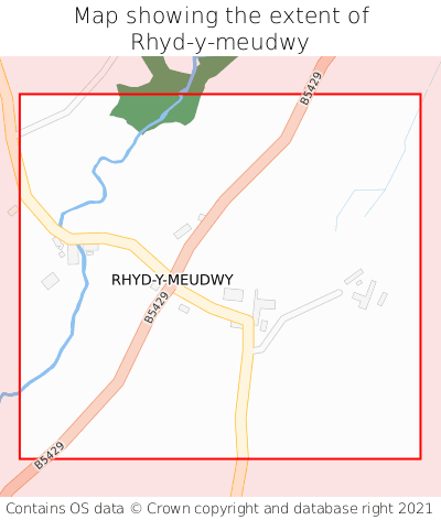 Map showing extent of Rhyd-y-meudwy as bounding box
