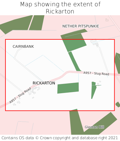 Map showing extent of Rickarton as bounding box
