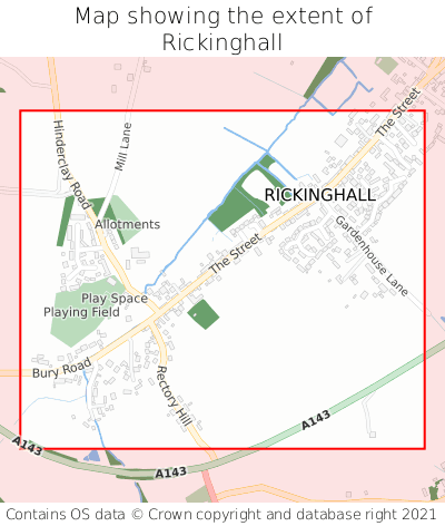Map showing extent of Rickinghall as bounding box