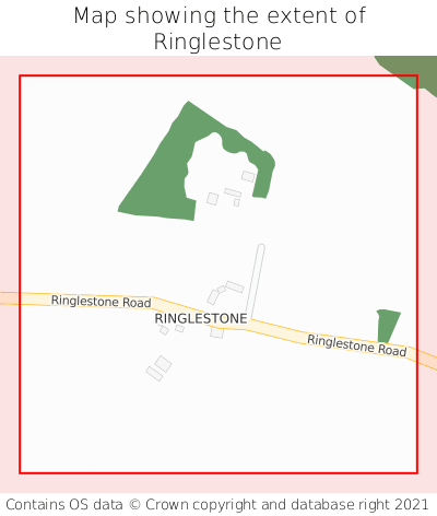 Map showing extent of Ringlestone as bounding box