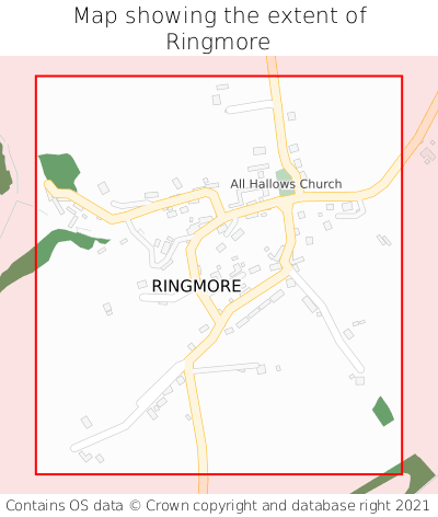 Map showing extent of Ringmore as bounding box