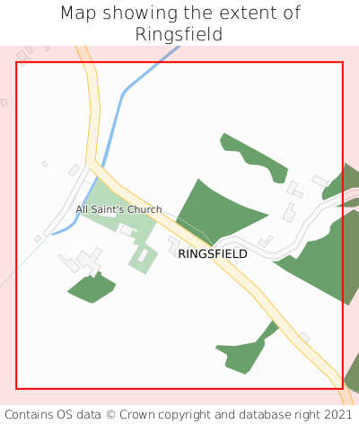 Map showing extent of Ringsfield as bounding box