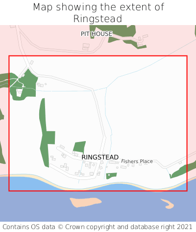Map showing extent of Ringstead as bounding box