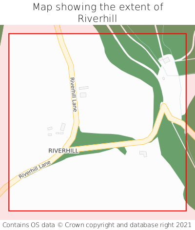 Map showing extent of Riverhill as bounding box