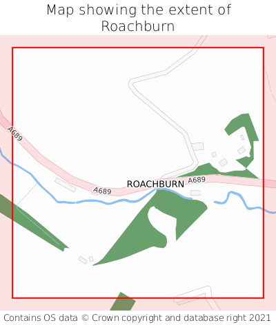 Map showing extent of Roachburn as bounding box