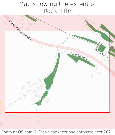 Map showing extent of Rockcliffe as bounding box