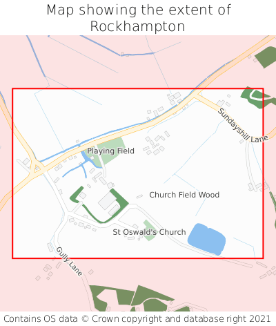 Map showing extent of Rockhampton as bounding box