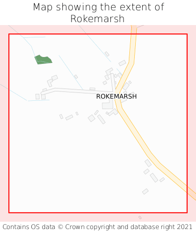 Map showing extent of Rokemarsh as bounding box