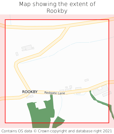 Map showing extent of Rookby as bounding box