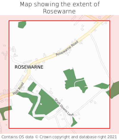 Map showing extent of Rosewarne as bounding box
