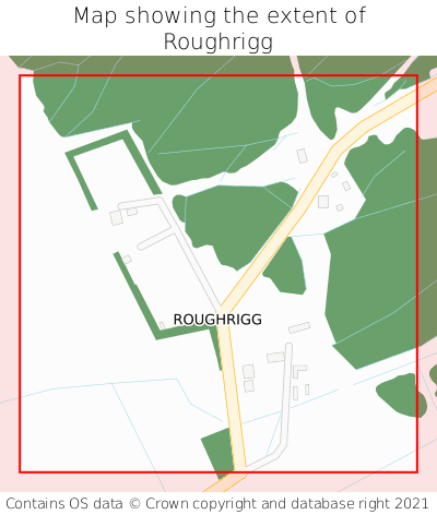 Map showing extent of Roughrigg as bounding box