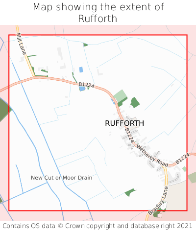 Map showing extent of Rufforth as bounding box