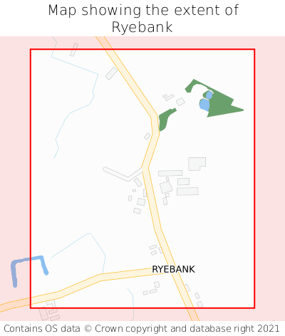 Map showing extent of Ryebank as bounding box