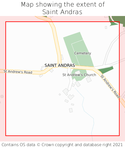 Map showing extent of Saint Andras as bounding box