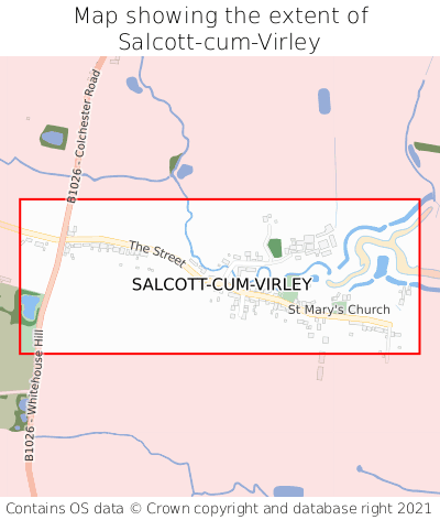 Map showing extent of Salcott-cum-Virley as bounding box
