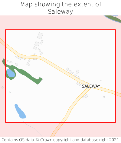 Map showing extent of Saleway as bounding box
