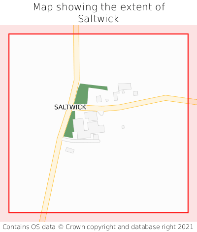 Map showing extent of Saltwick as bounding box