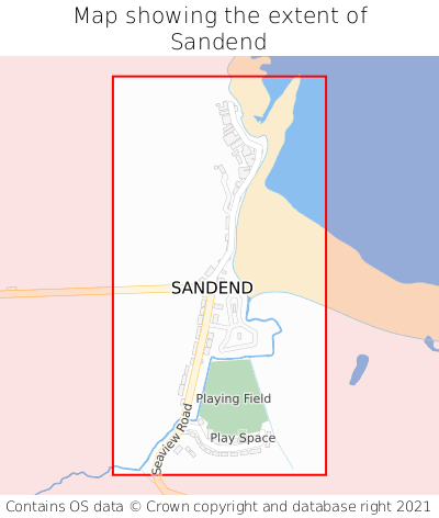Map showing extent of Sandend as bounding box