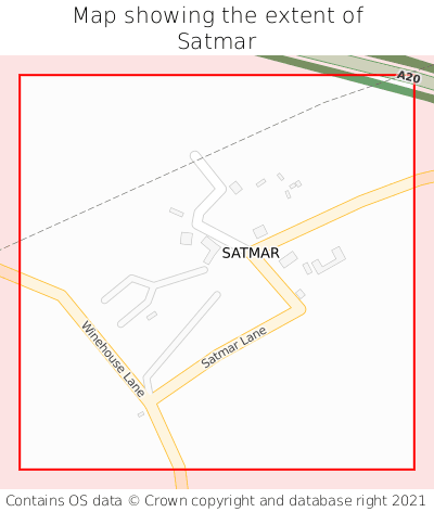 Map showing extent of Satmar as bounding box