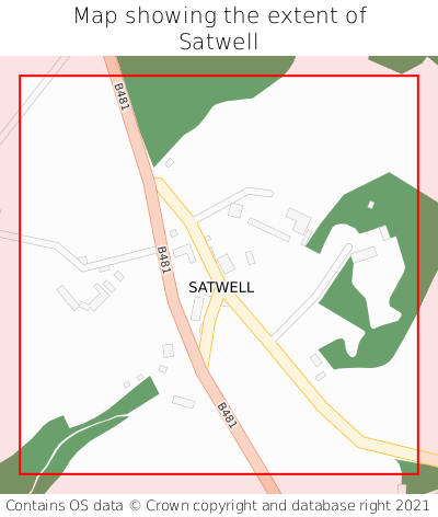 Map showing extent of Satwell as bounding box