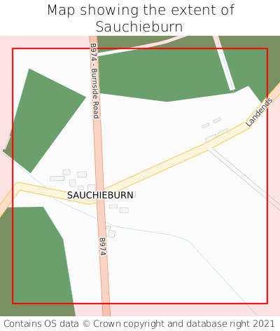 Map showing extent of Sauchieburn as bounding box