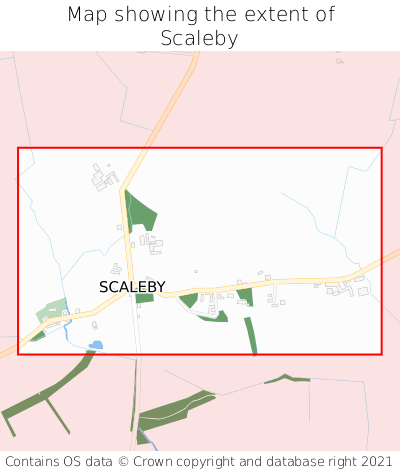 Map showing extent of Scaleby as bounding box
