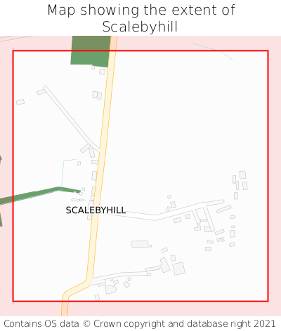 Map showing extent of Scalebyhill as bounding box