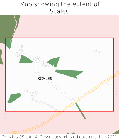 Map showing extent of Scales as bounding box