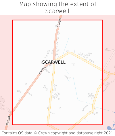 Map showing extent of Scarwell as bounding box