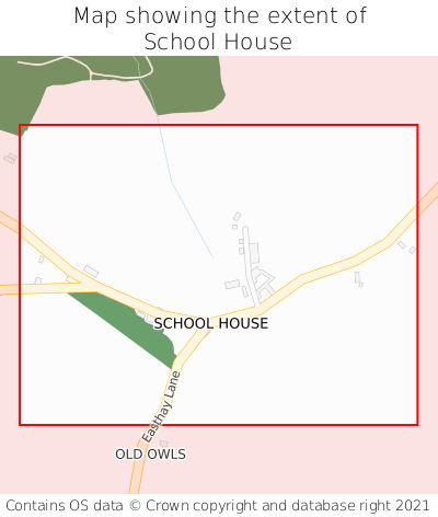Map showing extent of School House as bounding box