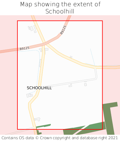 Map showing extent of Schoolhill as bounding box
