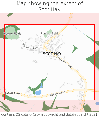 Map showing extent of Scot Hay as bounding box