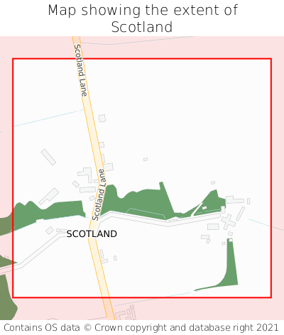 Map showing extent of Scotland as bounding box