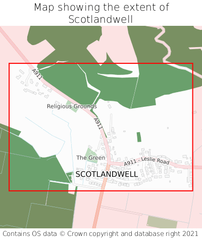 Map showing extent of Scotlandwell as bounding box