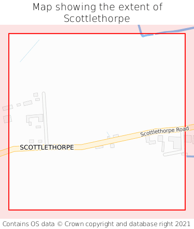 Map showing extent of Scottlethorpe as bounding box