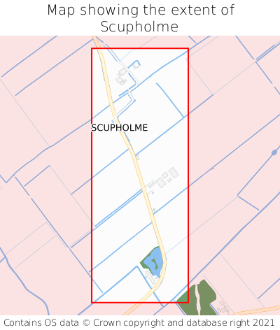 Map showing extent of Scupholme as bounding box