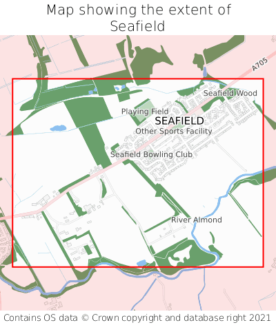Map showing extent of Seafield as bounding box