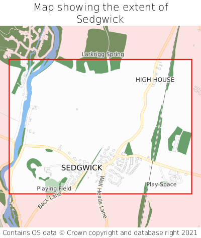 Map showing extent of Sedgwick as bounding box