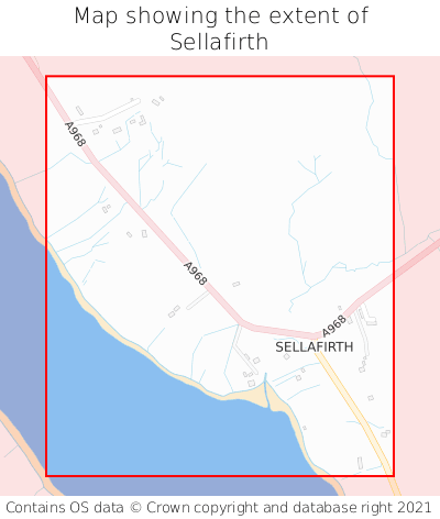 Map showing extent of Sellafirth as bounding box