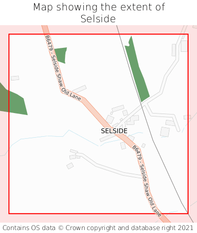 Map showing extent of Selside as bounding box