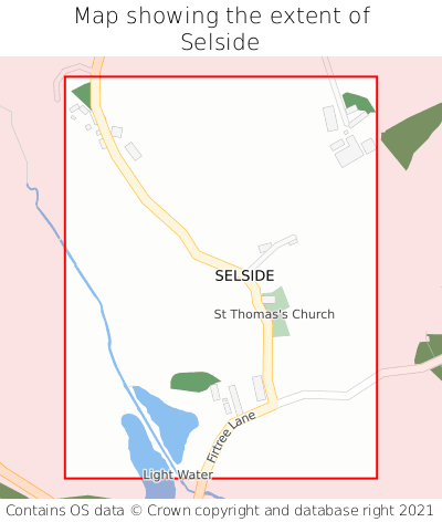 Map showing extent of Selside as bounding box