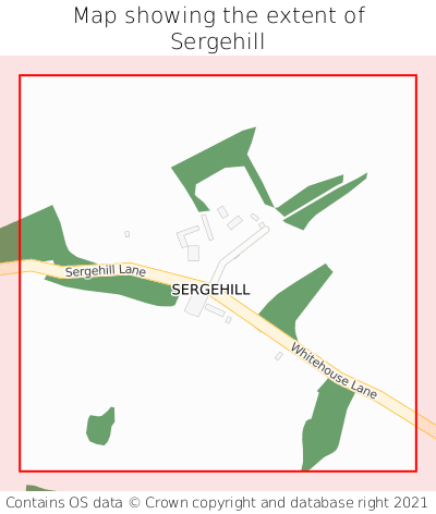 Map showing extent of Sergehill as bounding box