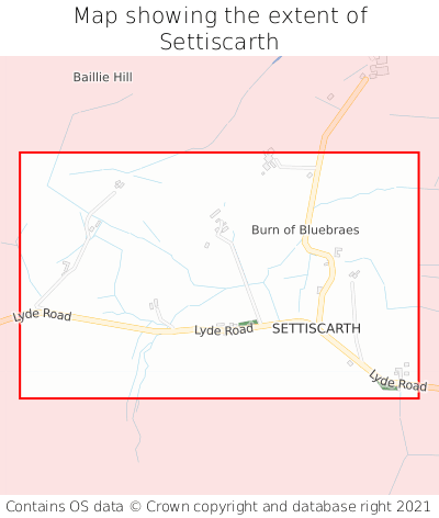 Map showing extent of Settiscarth as bounding box