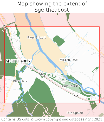 Map showing extent of Sgeitheabost as bounding box