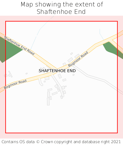 Map showing extent of Shaftenhoe End as bounding box