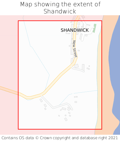 Map showing extent of Shandwick as bounding box